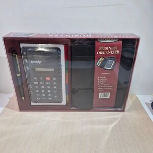 RiverRidge Business Organizer Planner Calculator Pen Card Cell Phone Holder